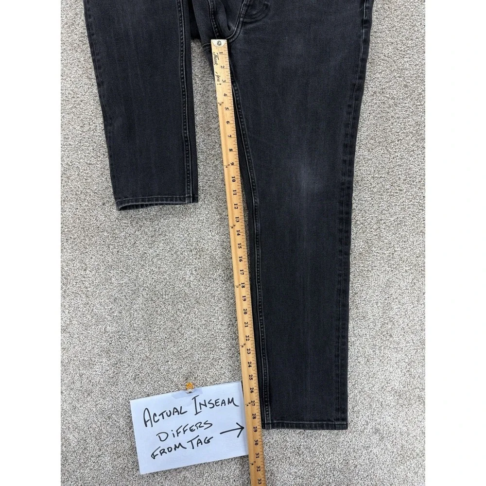 Everlane Uniform Slim 4-Way Stretch Organic Jeans Men's 33x32 (Fits 33x30) Black